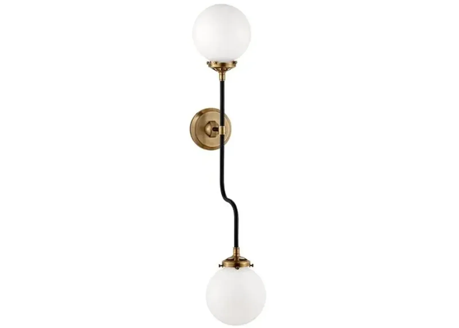 Visual Comfort - Bistro Double 2-Light Sconce - Antique Brass - Gold