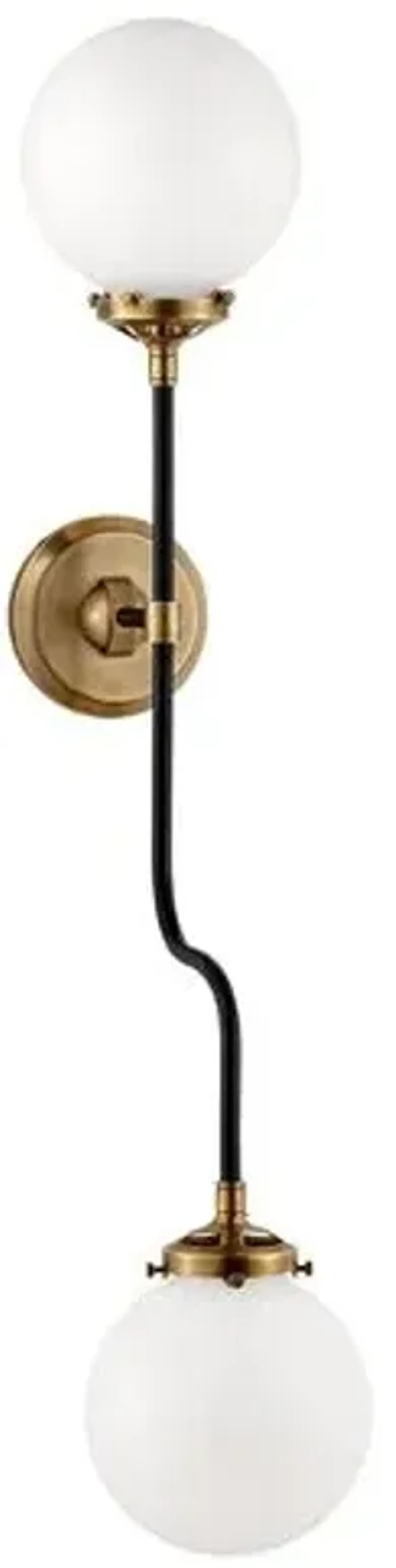 Visual Comfort - Bistro Double 2-Light Sconce - Antique Brass - Gold