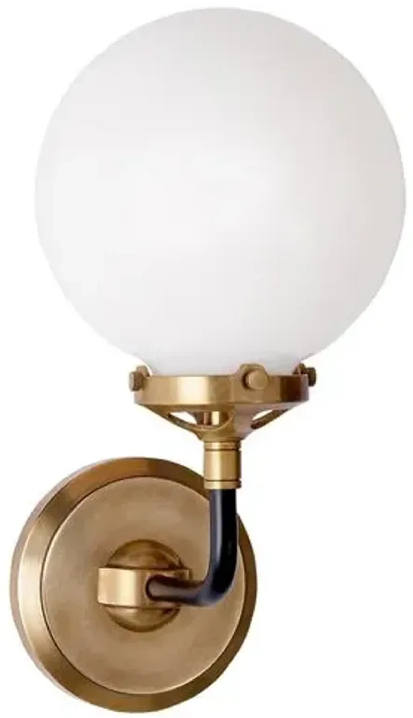 Visual Comfort - Bistro Single-Light Sconce - Antique Brass/Black - Gold