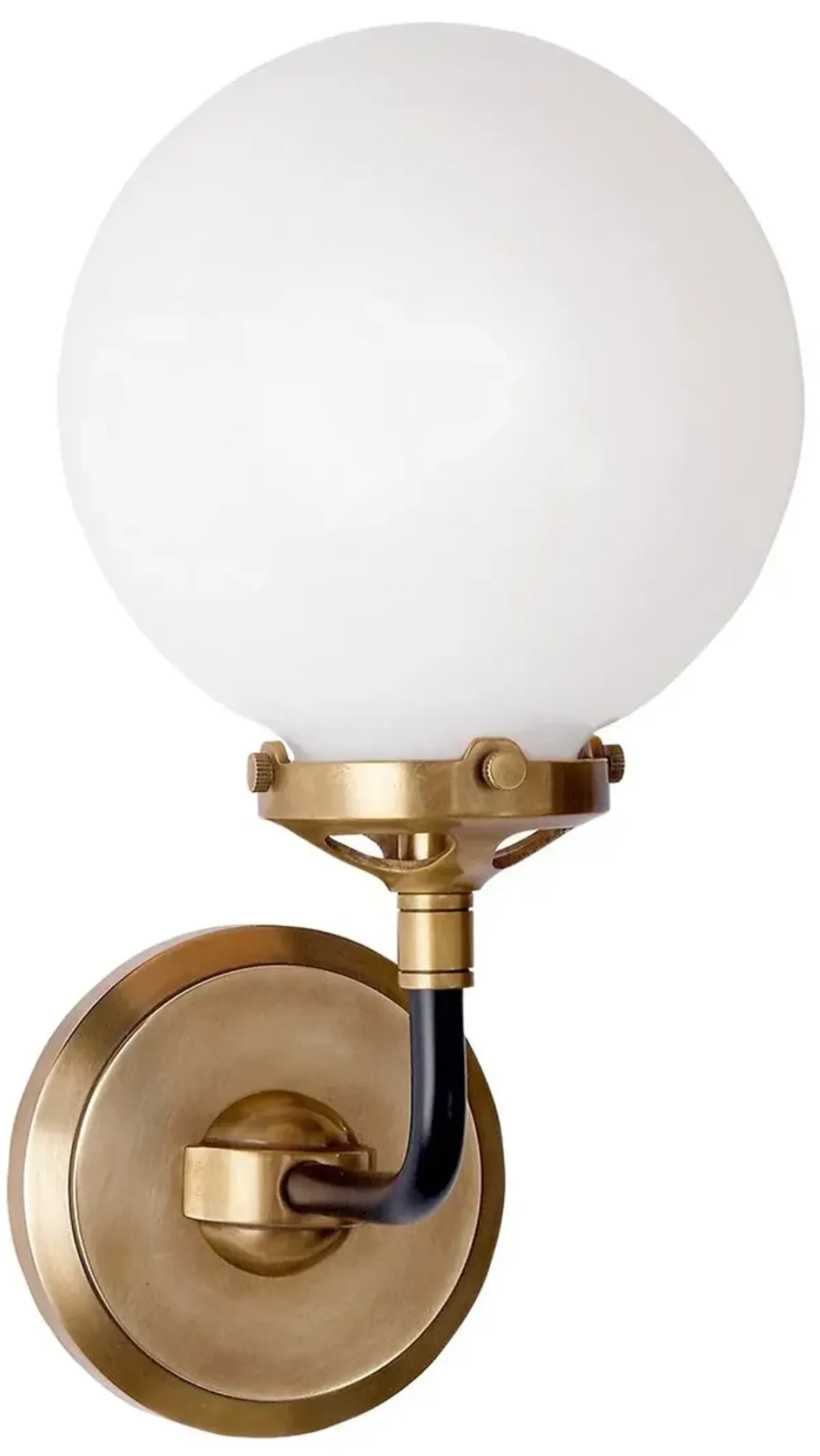 Visual Comfort - Bistro Single-Light Sconce - Antique Brass/Black - Gold