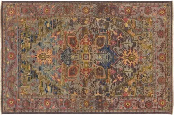 Chara Rug - Green/Purple - Red - Red