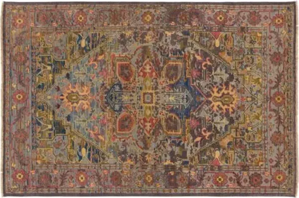 Chara Rug - Green/Purple - Red - Red