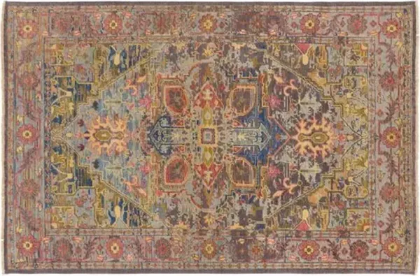 Chara Rug - Green/Purple - Red - Red