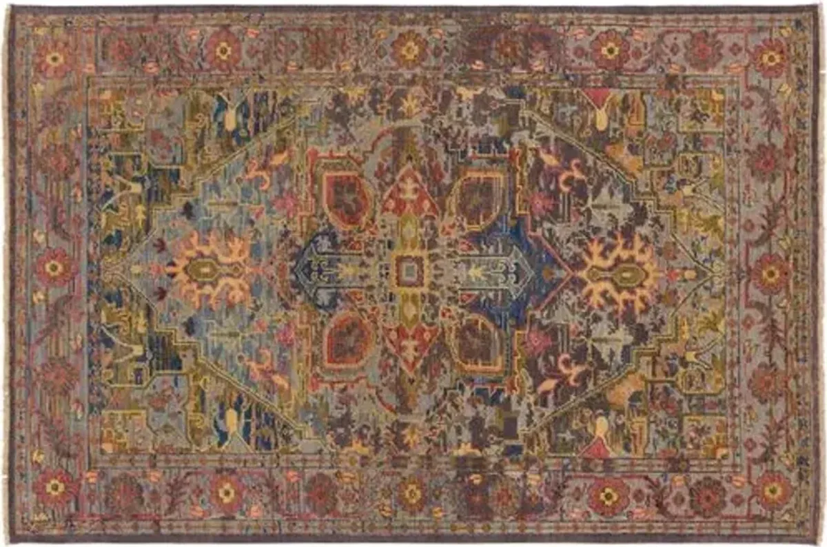 Chara Rug - Green/Purple - Red - Red