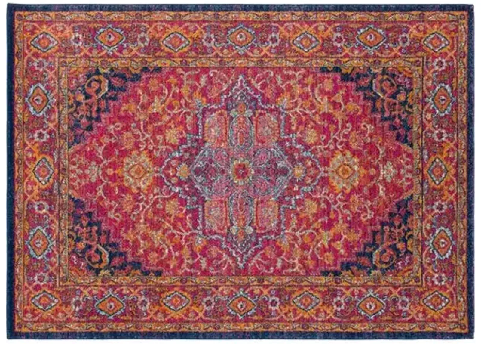 Enif Rug - Pink/Orange - Pink