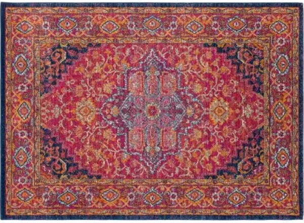 Enif Rug - Pink/Orange - Pink