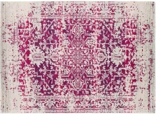 Corvi Rug - Neutral/Pink - Pink