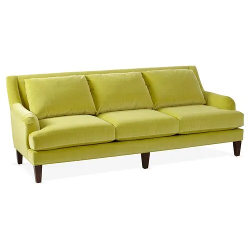 Merrimack Sofa - Chartreuse Velvet