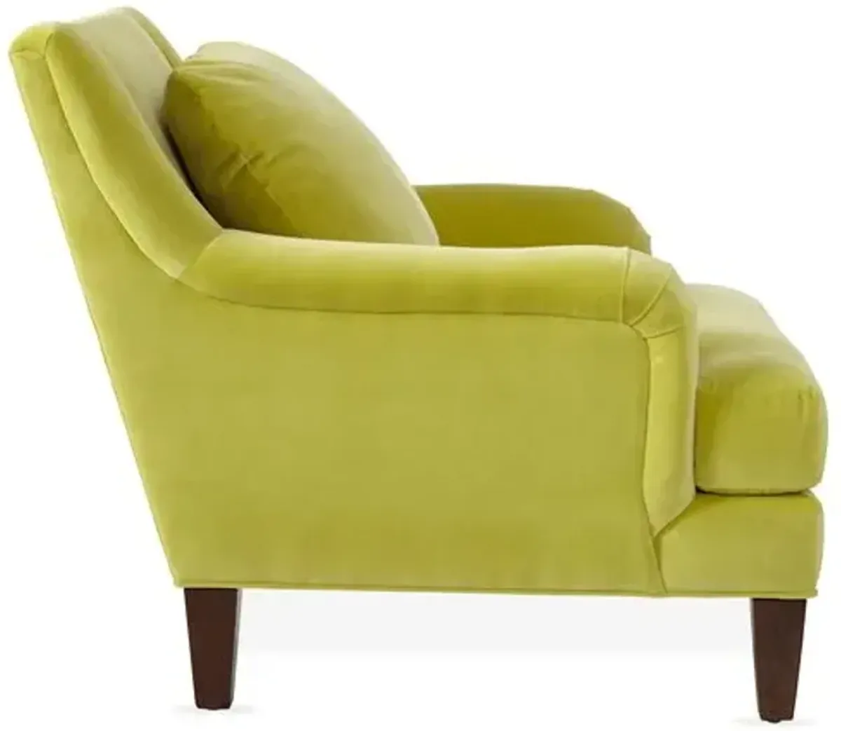 Merrimack Club Chair - Chartreuse Velvet