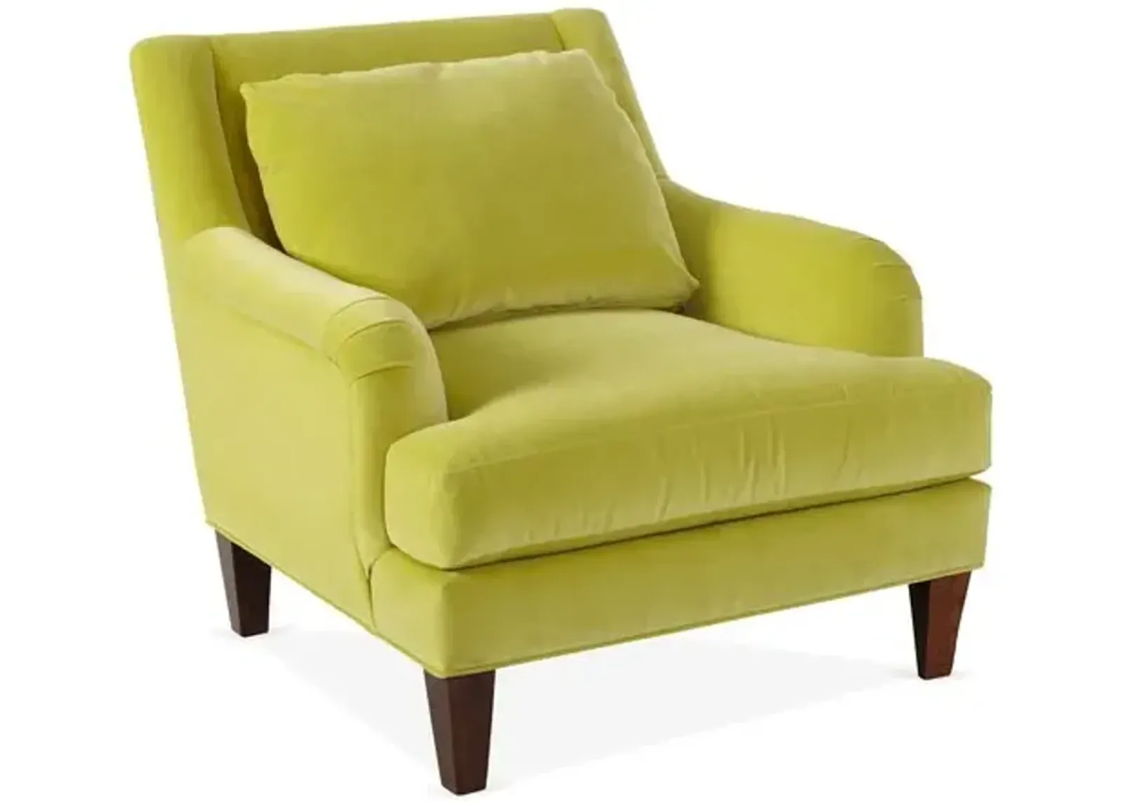 Merrimack Club Chair - Chartreuse Velvet