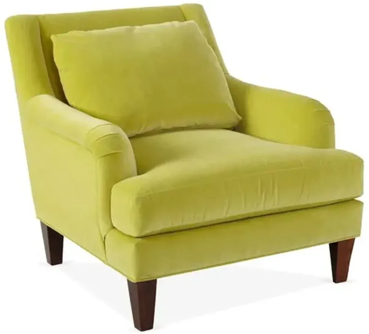 Merrimack Club Chair - Chartreuse Velvet