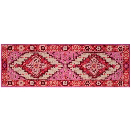 Zad Rug - Red Pink/ Ivory - Pink