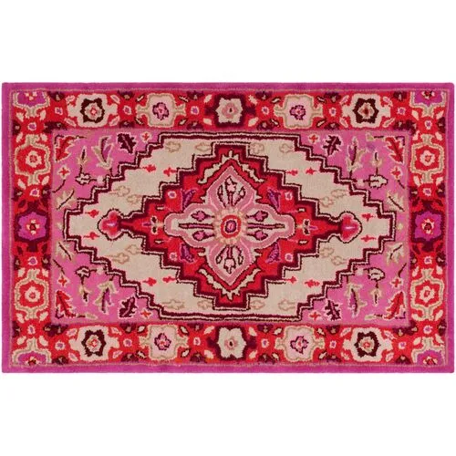 Zad Rug - Red Pink/ Ivory - Pink