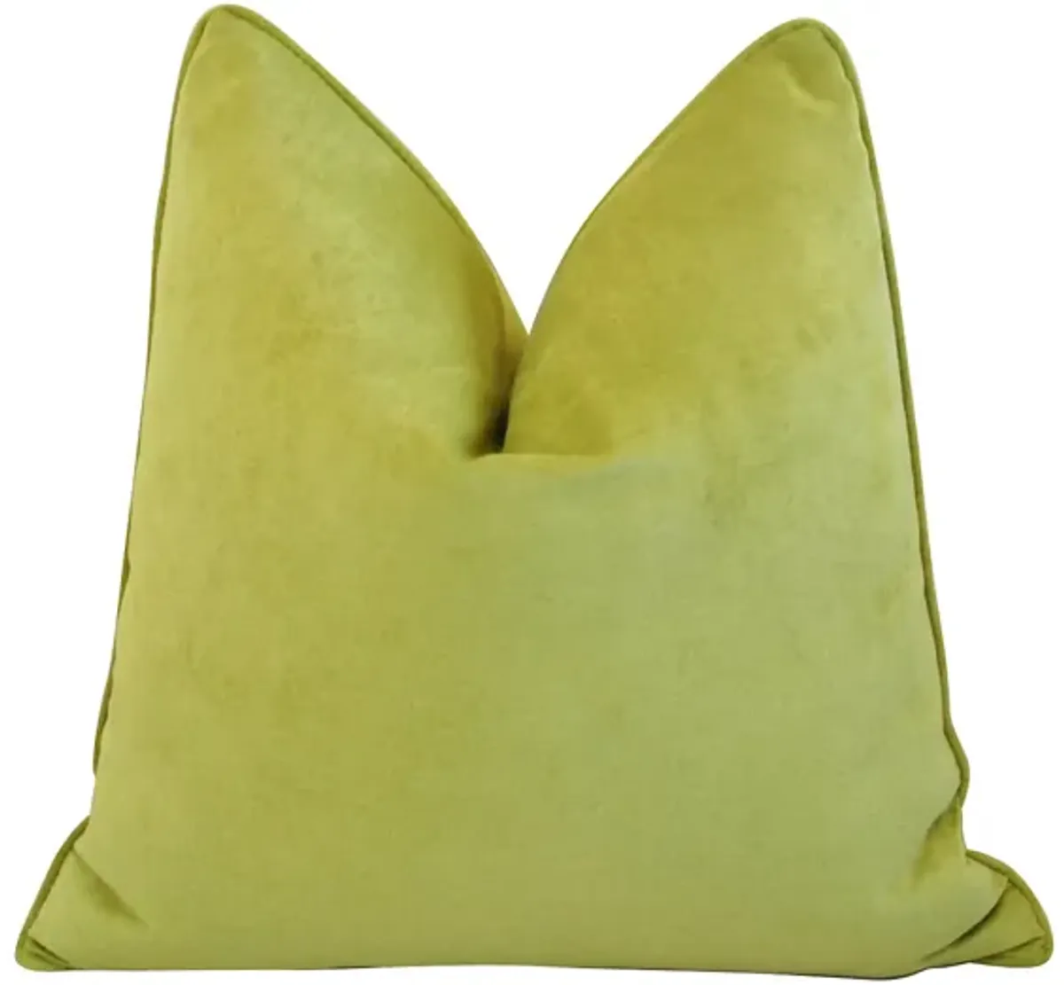 Apple Green Velvet Pillow