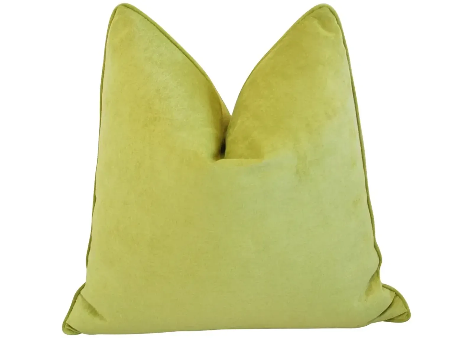 Apple Green Velvet Pillow