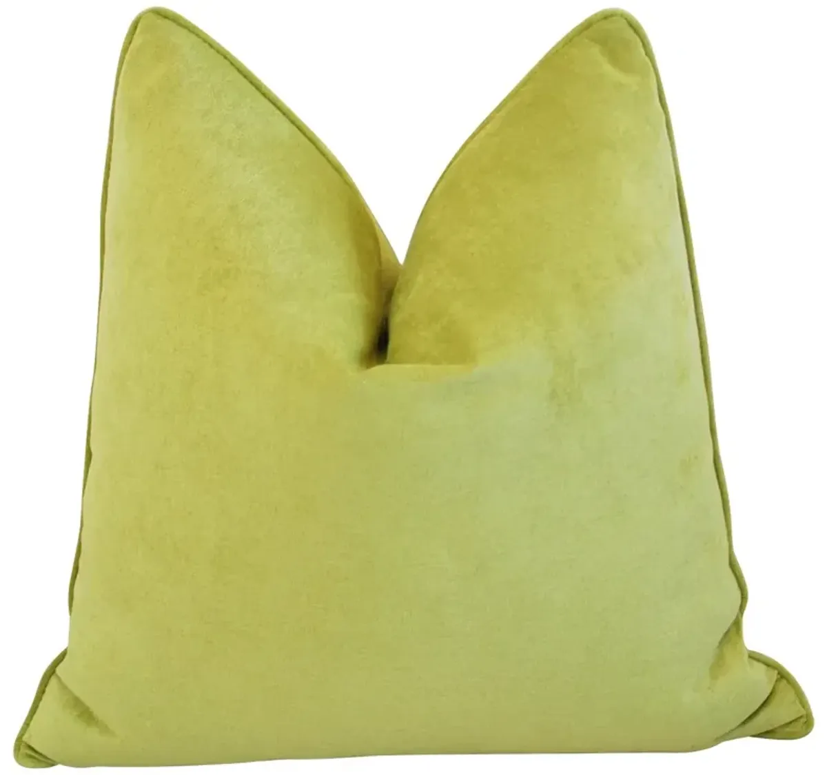 Apple Green Velvet Pillow