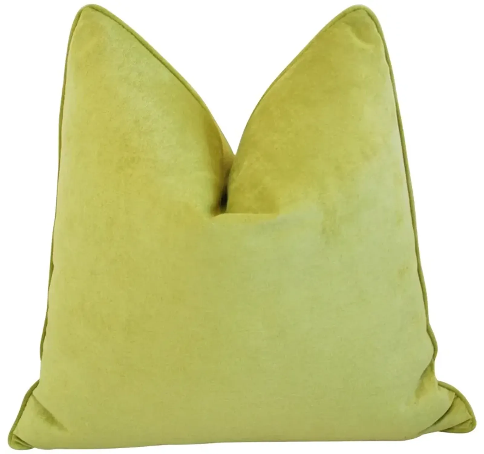 Apple Green Velvet Pillow