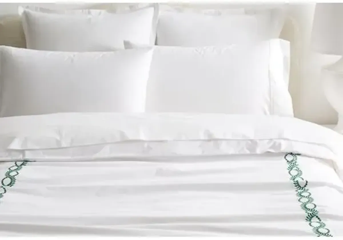 Wheat Duvet - White/Green - Hamburg House