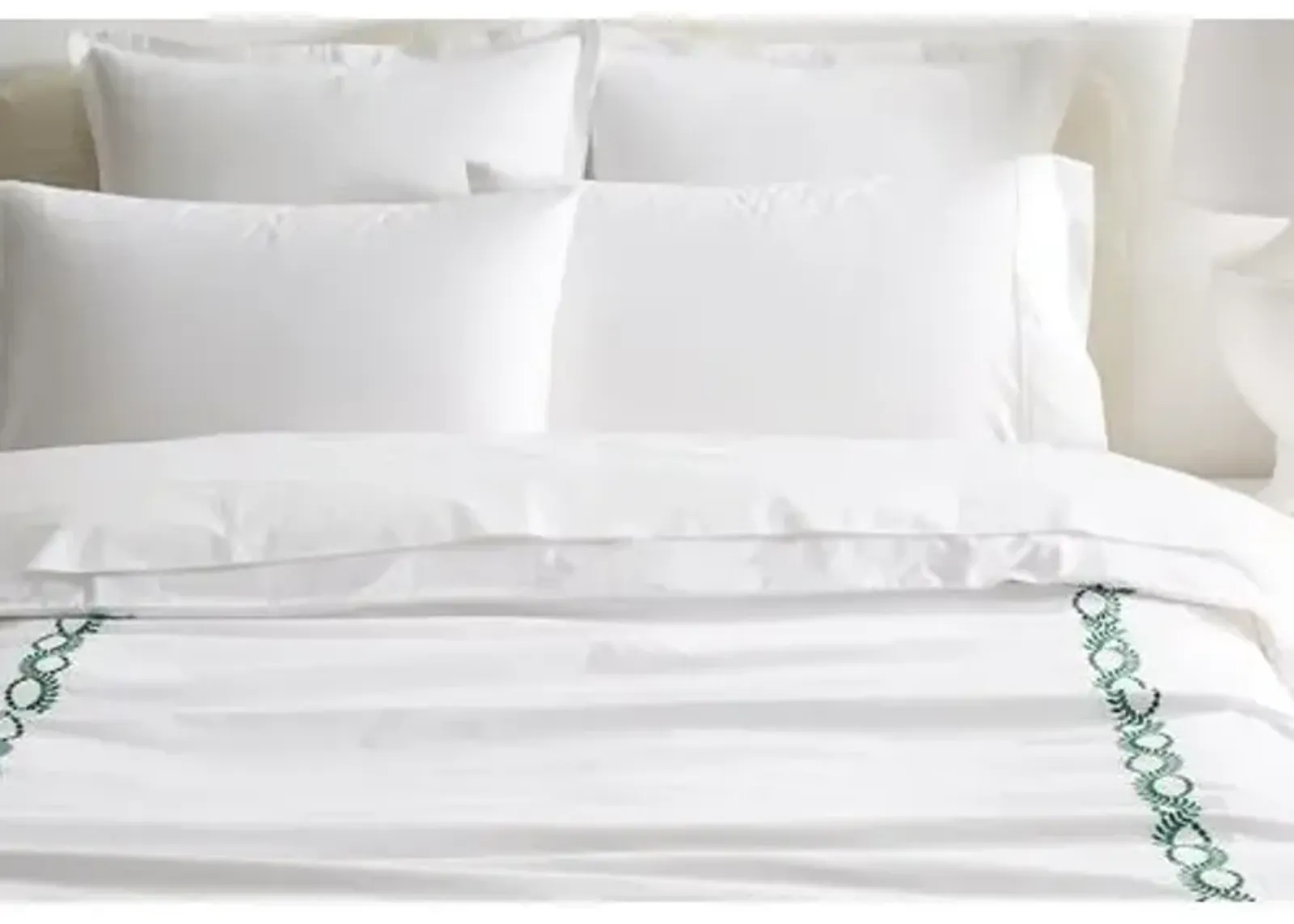 Wheat Duvet - White/Green - Hamburg House