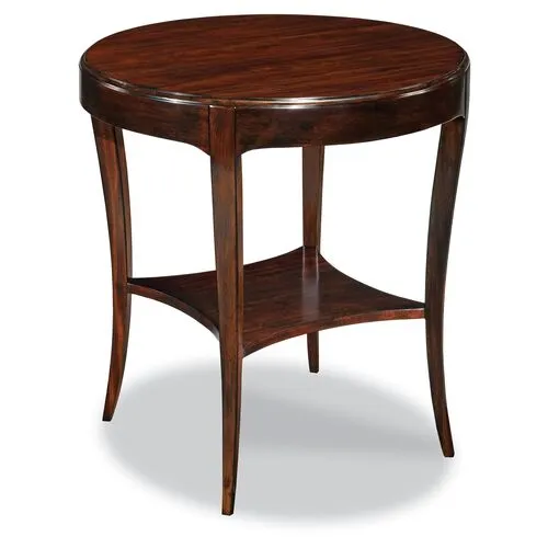 Abel Side Table - Mahogany - Brown