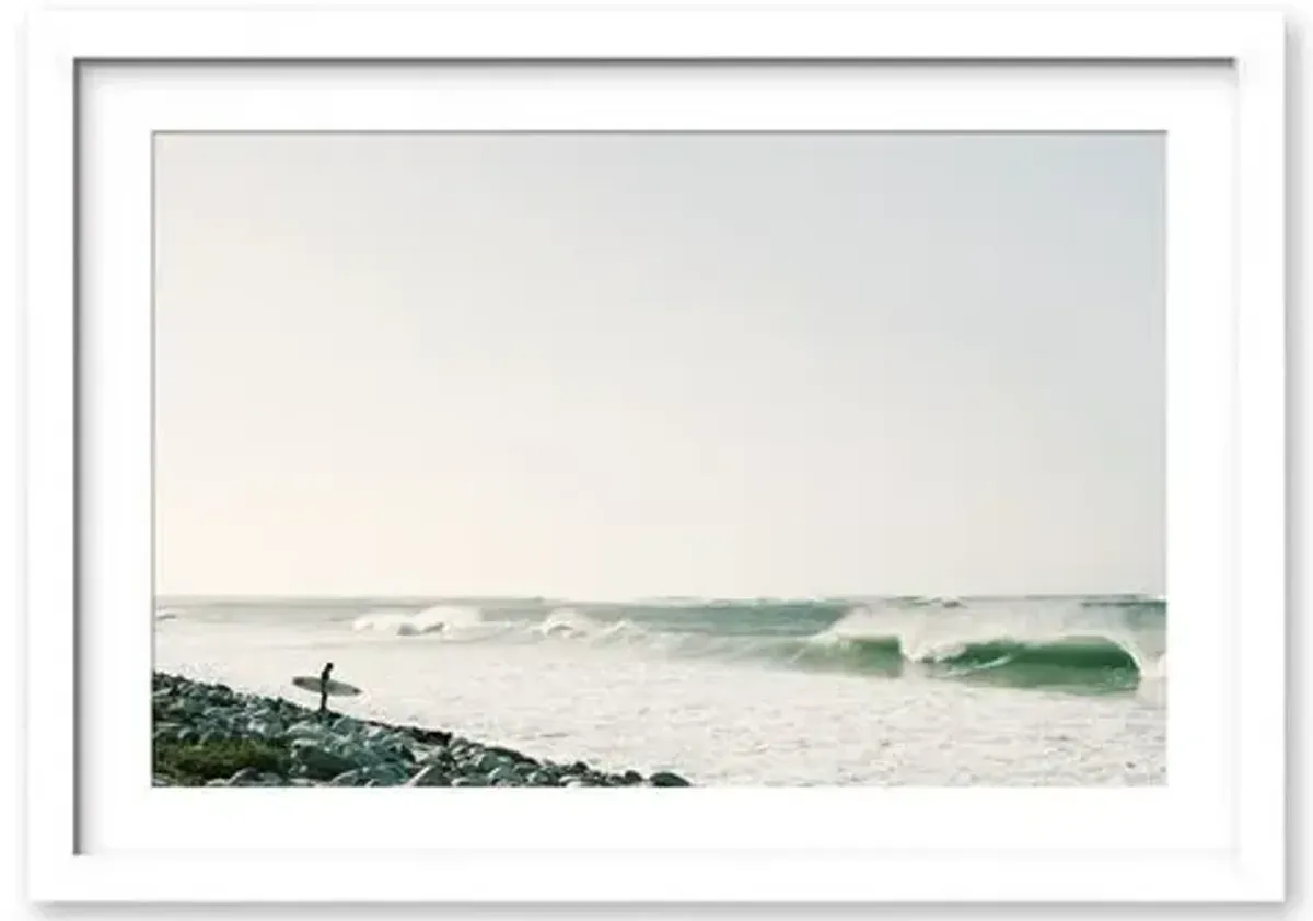Christine Flynn - Kommetjie Surfer Photograph - Green