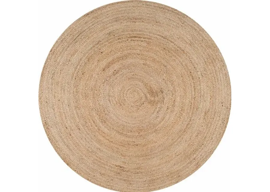 Mintaka Round Jute Rug - Natural - Beige - Beige