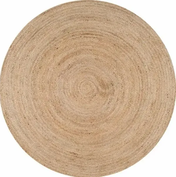 Mintaka Round Jute Rug - Natural - Beige - Beige