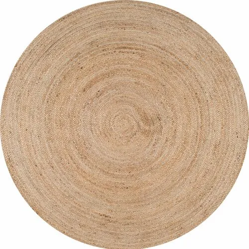 Mintaka Round Jute Rug - Natural - Beige - Beige