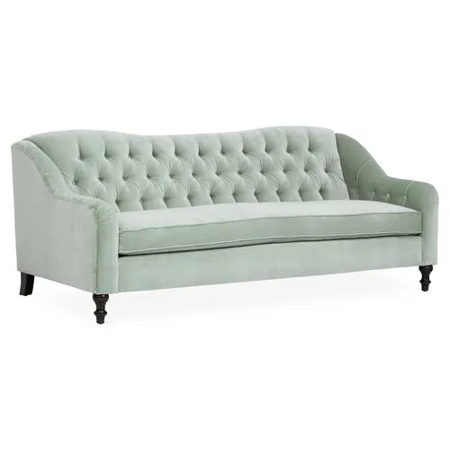 Waverly Tufted Sofa - Velvet - Kim Salmela - Handcrafted