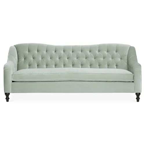 Waverly Tufted Sofa - Velvet - Kim Salmela - Handcrafted