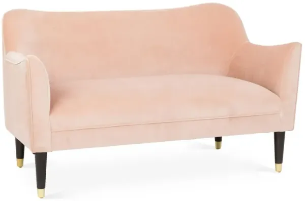 Alexander Settee, Blush Velvet
