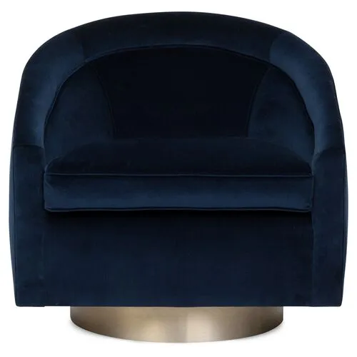 Benson Swivel Chair - Velvet - Kim Salmela - Handcrafted