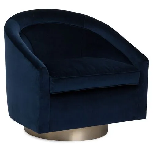 Benson Swivel Chair - Velvet - Kim Salmela - Handcrafted