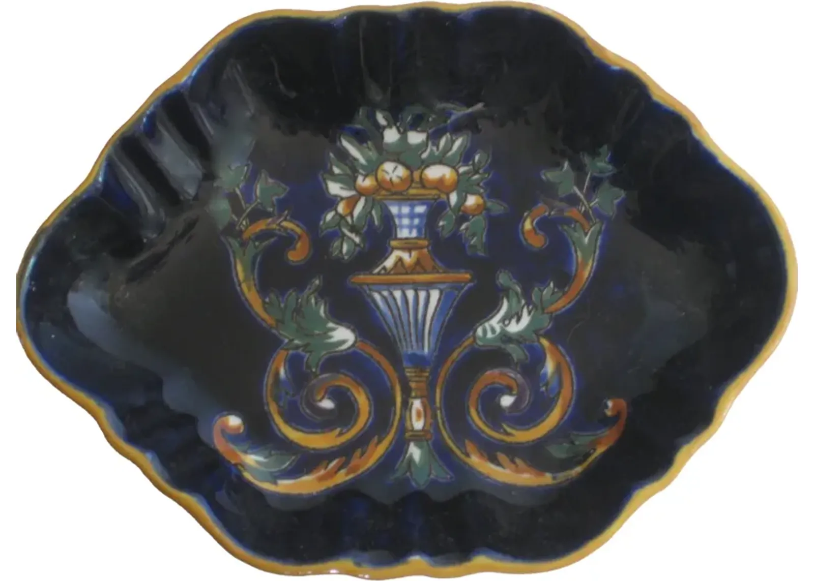 French Faience Dish - The Emporium Ltd. - Blue