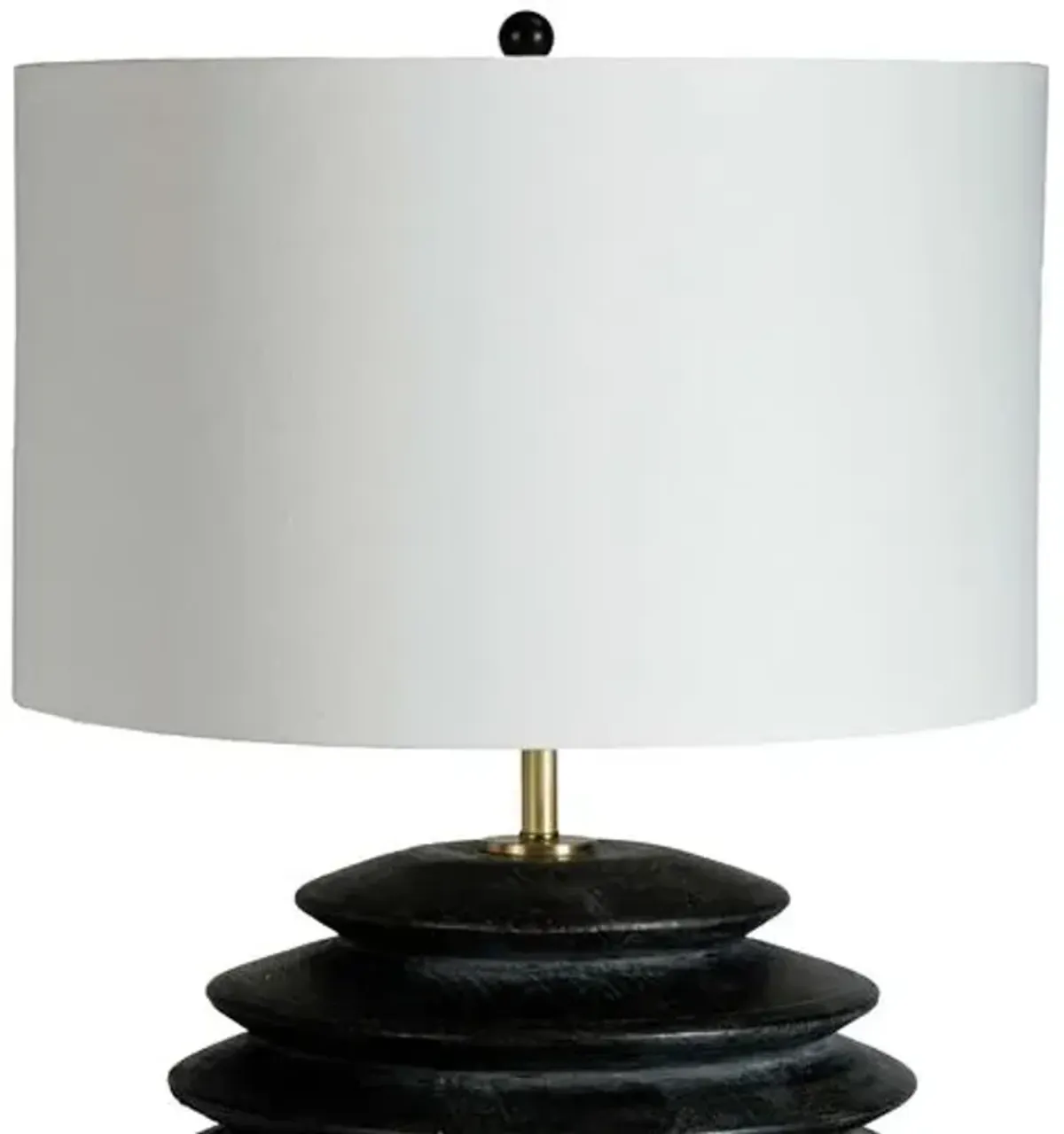 Coastal Living Accordion Round Table Lamp - Ebony - Regina Andrew