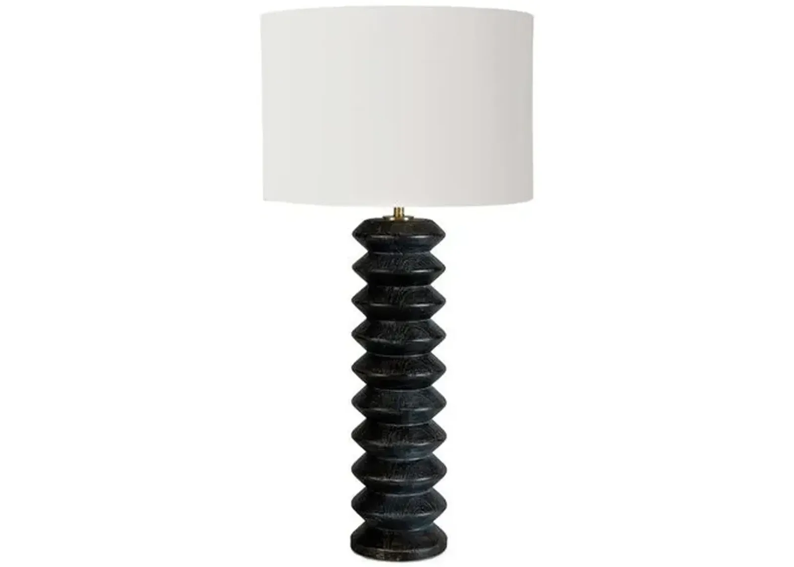 Coastal Living Accordion Table Lamp - Ebony - Regina Andrew