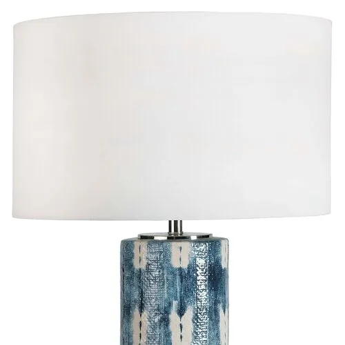 Mali Ceramic Table Lamp - Indigo - Regina Andrew