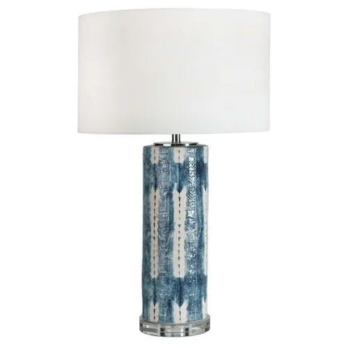 Mali Ceramic Table Lamp - Indigo - Regina Andrew