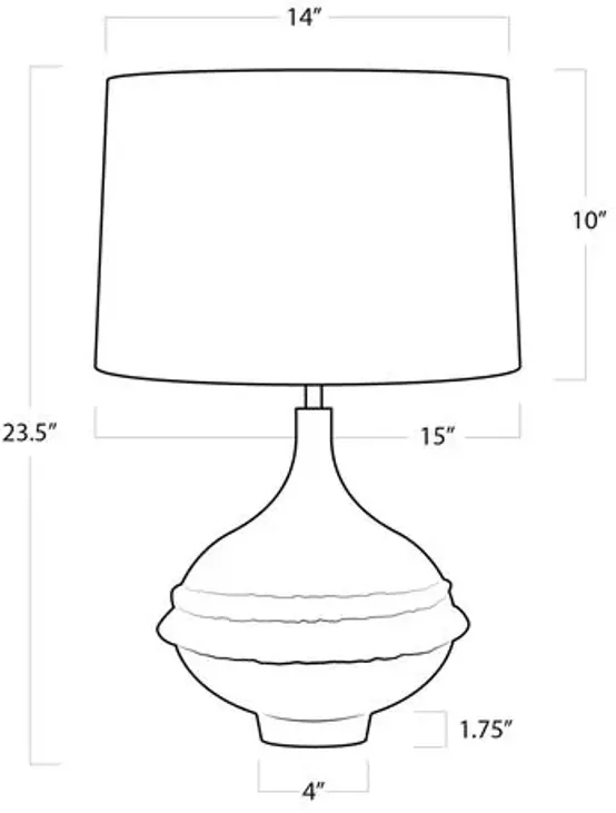 Riviera Table Lamp - Matte White - Regina Andrew