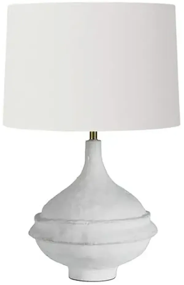 Riviera Table Lamp - Matte White - Regina Andrew