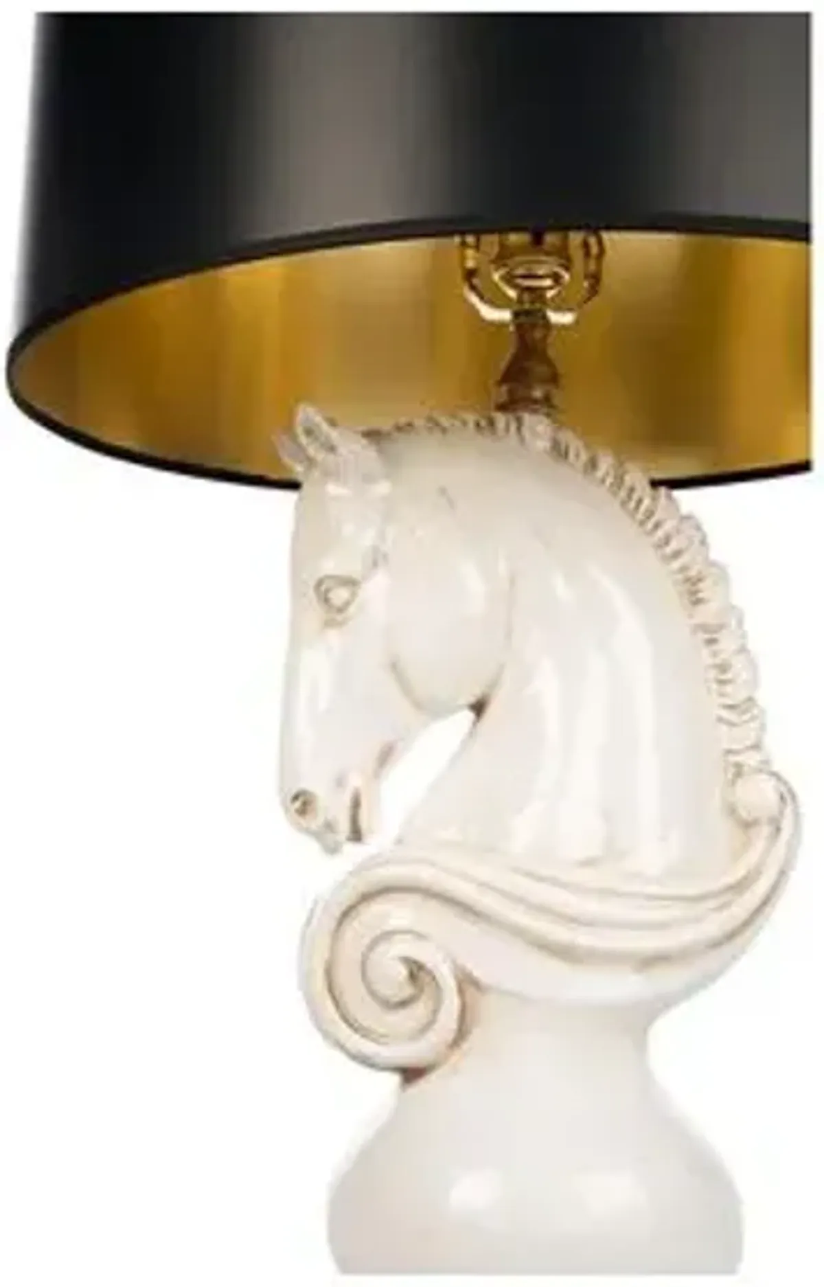 Belmont Right-Facing Table Lamp - Cream/Gold - Bradburn Home