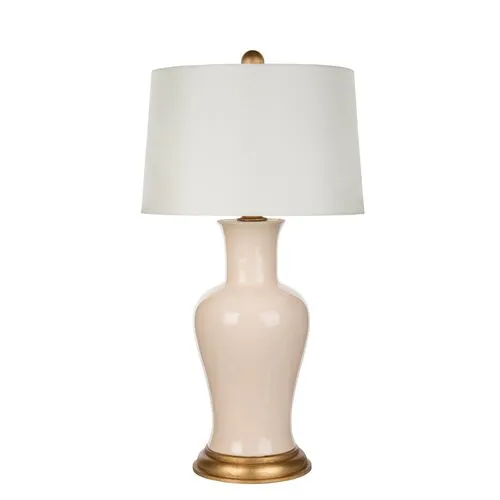 Shiloh Table Lamp - Blush/Gold - Bradburn Home