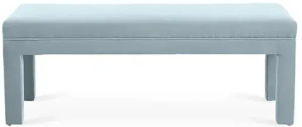 Brittany Bench - Velvet - Kim Salmela - Handcrafted - Blue