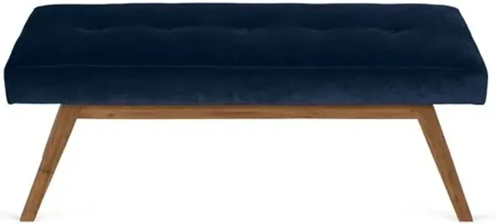 Bleeker Bench - Velvet - Kim Salmela - Handcrafted - Blue