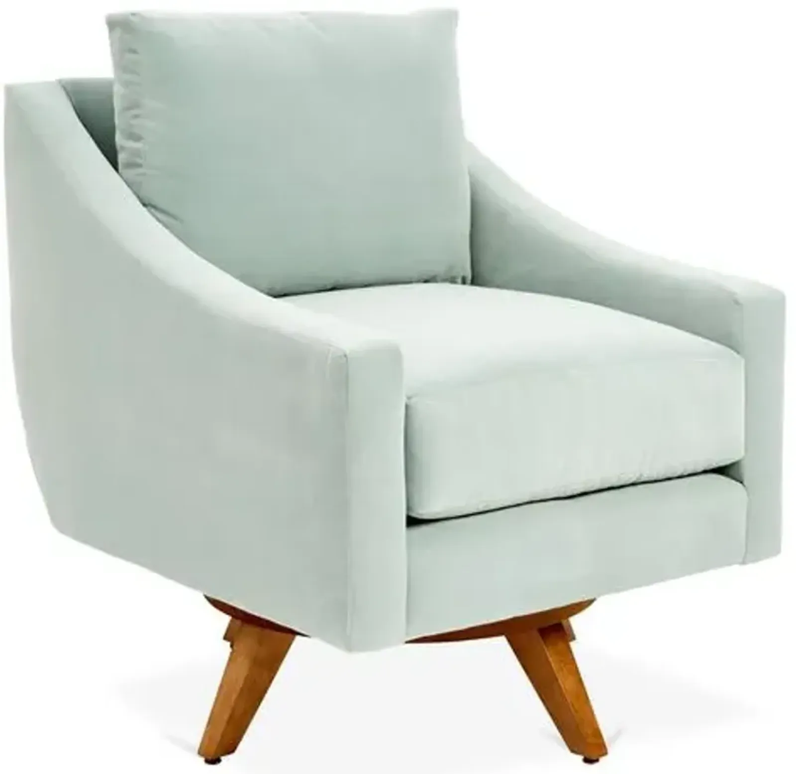 Nash Velvet Swivel Chair