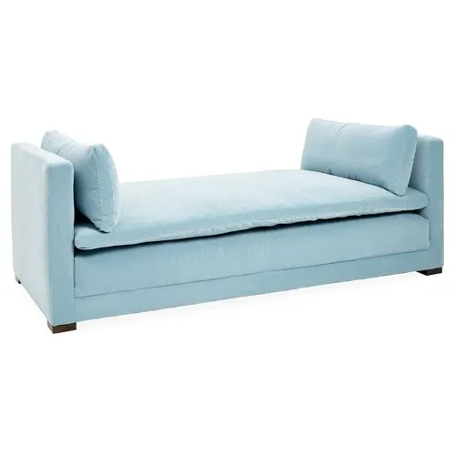 Elmore Crypton Daybed - Handcrafted - Blue - Comfortable, Sturdy