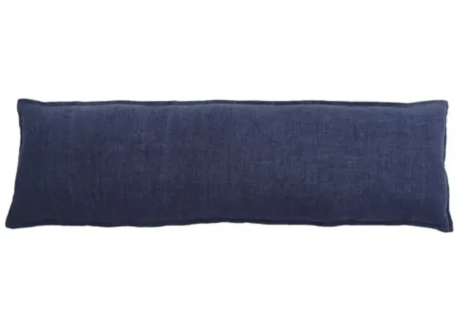 Montauk 18x60 Body Pillow - Indigo Linen - Pom Pom at Home