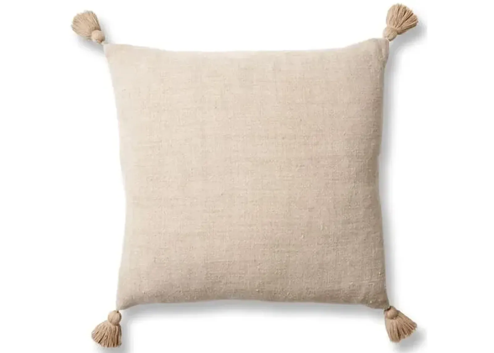 Montauk 20x20 Pillow - Natural Linen - Pom Pom at Home