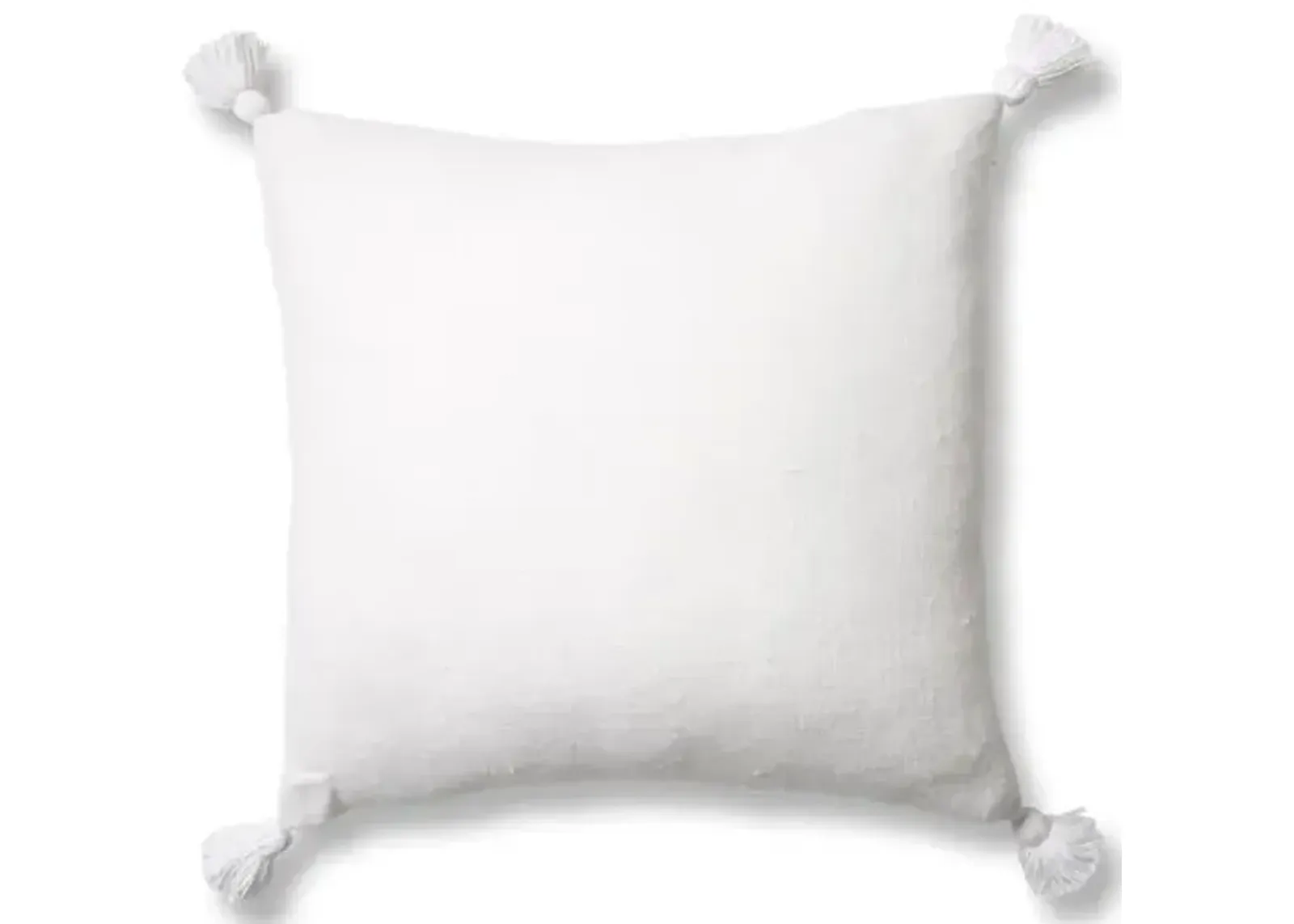 Montauk 20x20 Pillow - White Linen - Pom Pom at Home