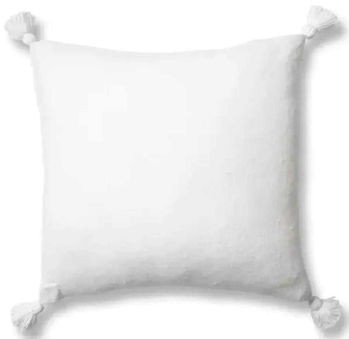 Montauk 20x20 Pillow - White Linen - Pom Pom at Home